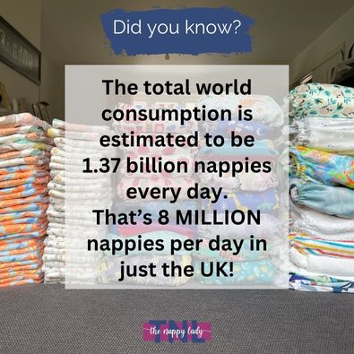 total world consumption is estimated to be 1.37 billion nappies every day